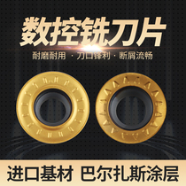 Numerical control milling cutter sheet round RPMT1003 RPMT1204MO-TT RPMT10T3 RPMT10T3 D coated stainless steel