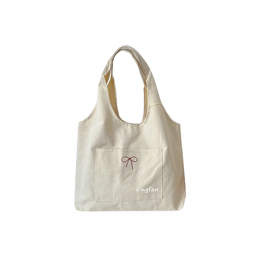 轻帆 Оригинальный дизайнерский жилет с бантиком, вместительная и большая сумка на одно плечо, универсальный шоппер для школьников