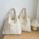 轻帆 Оригинальный дизайнерский жилет с бантиком, вместительная и большая сумка на одно плечо, универсальный шоппер для школьников