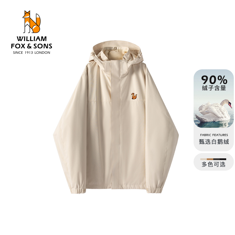 British Little Fox 26 Winter Lightweight Outdoor Three-In-One Detachable Waterproof down Jacket Anti-Static Goose down Jacket Unisex Coat