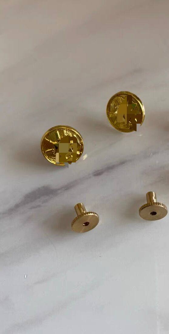 Regular wear shoulder buckle Hat nail Five-pointed star shoulder buckle Hat nail Shoulder button Shoulder button Shoulder buckle gold screw