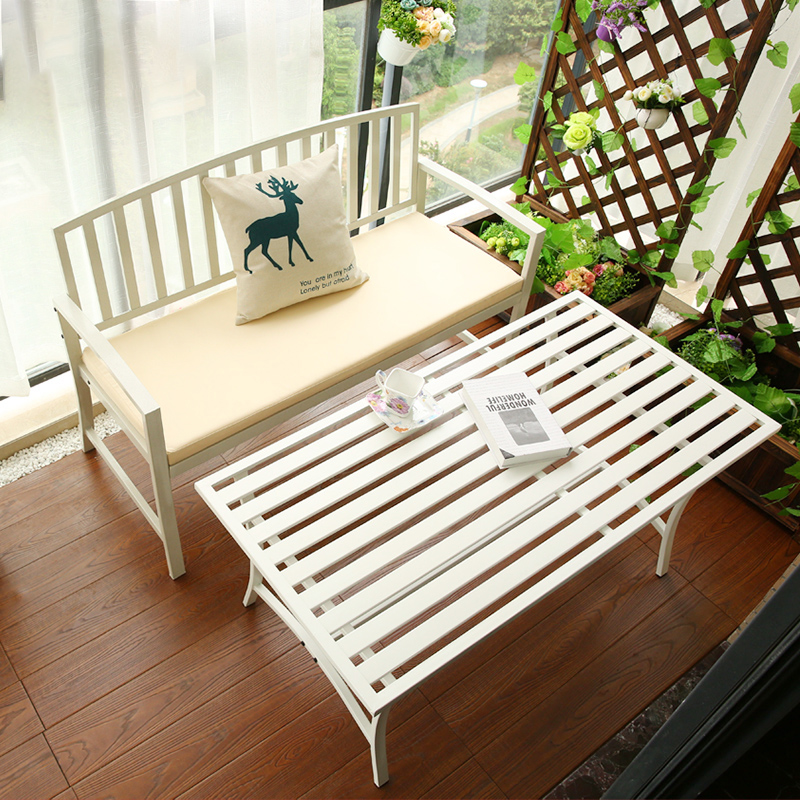 Outdoor Iron Tea Coverage Simple Modern Balcony Tea Table Household Tea Table Household Living Room Multi-function Spend