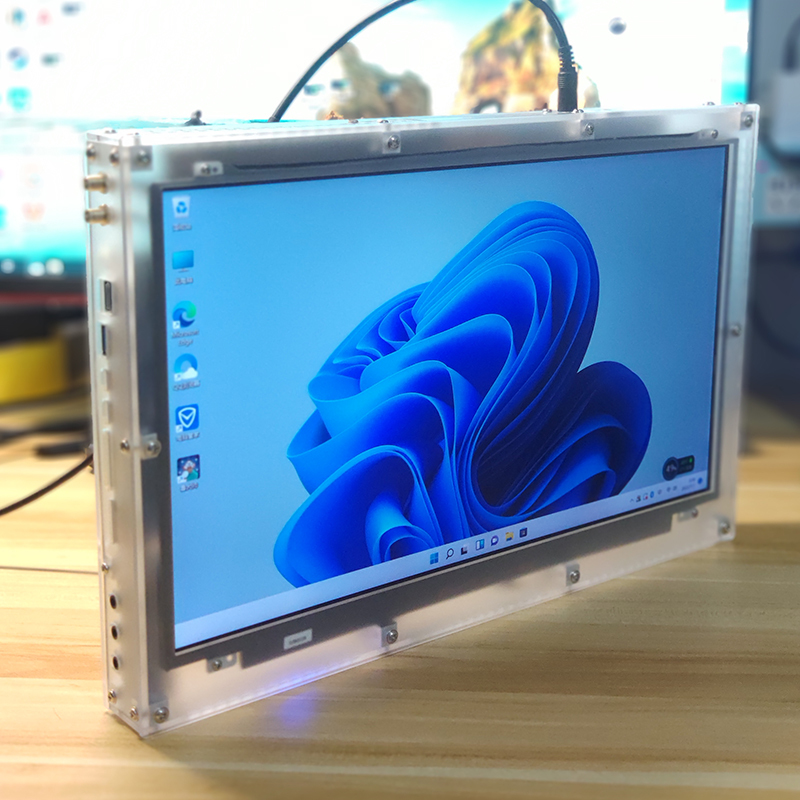 Fully Transparent Computer Case for DIY Assembly, Personalized Notebook All-In-One Machine Modification, Acrylic Case