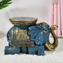 European-style elephant shoe stool floor decoration living room creative wearing shoes stool housewarming new home gifts practical Elephant Stool