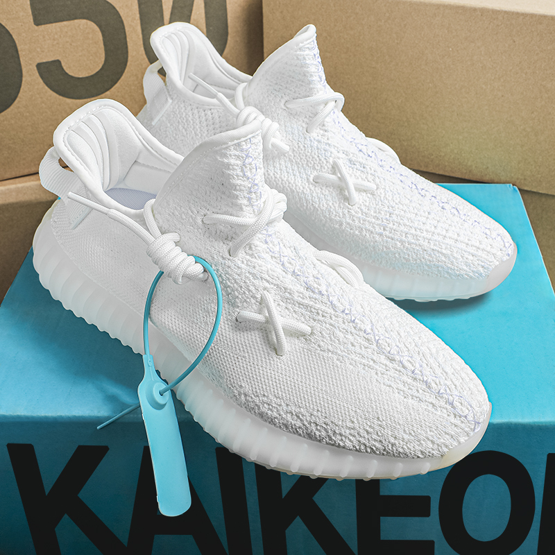 Spring Coconut Shoes for Men 350 Pure White Ice Cream Starry Sky Pattern Putian Genuine Breathable Mesh Casual Men's Trendy Shoes