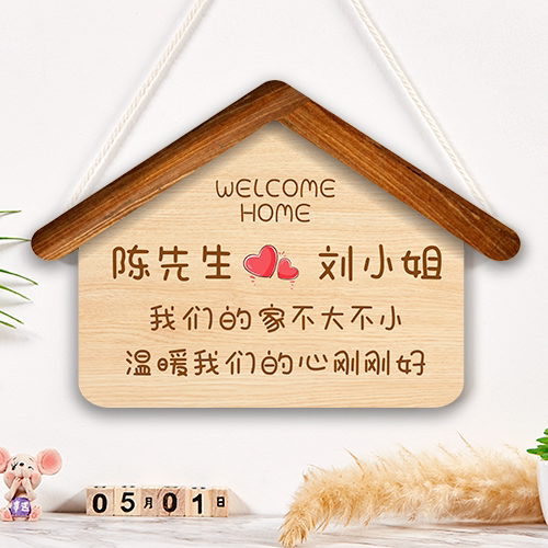 Welcome home Decorative Listings Creative Cute Couple Custom Rooms Door Signs Home Custom Cue Cards Small Pendants