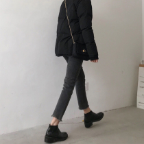 Pregnant women denim trousers soot Spring and Autumn wear thin fashion straight wide leg leggings outside wear ankle-length pants summer