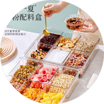Fruit fish display small material with lid