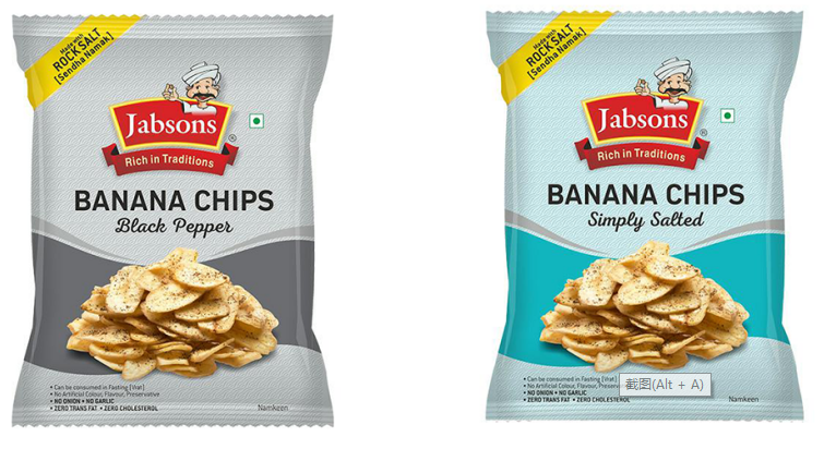 Jabsons Banana Chips 150g India imported banana chips 150g