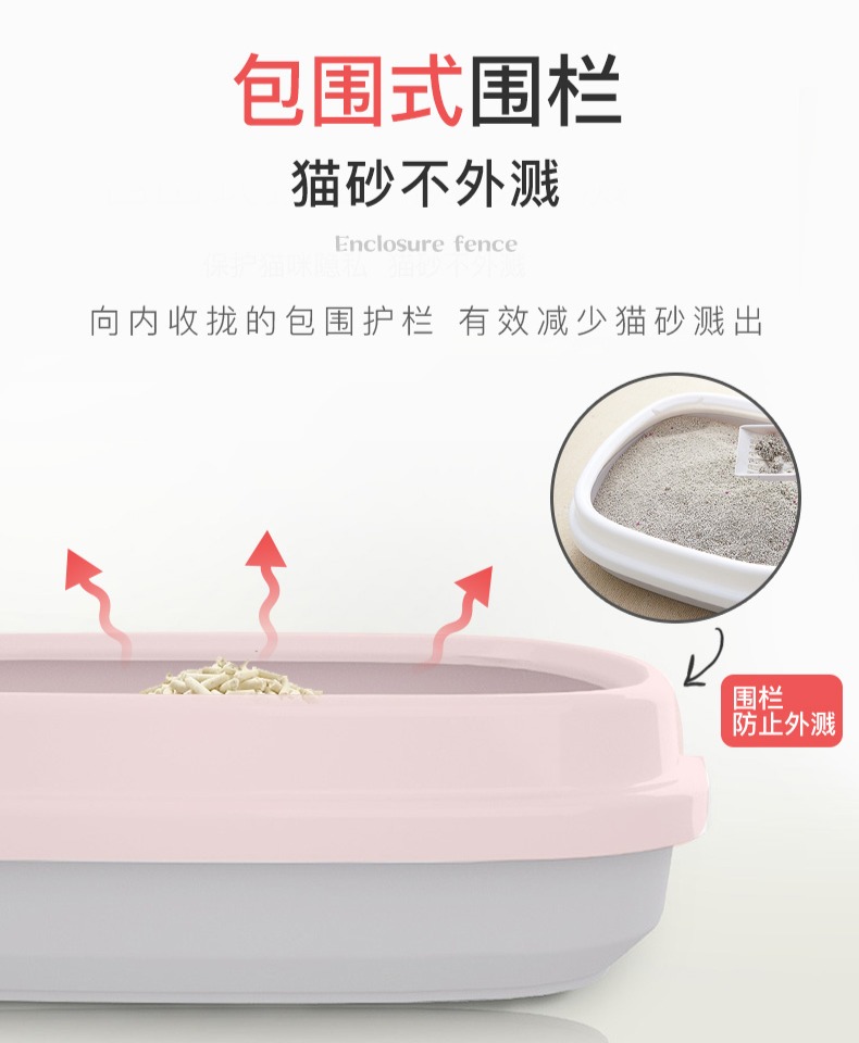 Mèo xả rác chống giật đầy đủ bán kín mèo lớn nhà vệ sinh mèo cát nồi chậu mèo nhỏ mèo cung cấp chất khử mùi - Cat / Dog Beauty & Cleaning Supplies bàn chải chải lông chó