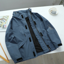 Trade Y company Cargo details Full recommended mens trendy multi-pocket tooling wind profile Casual Lian Hat Jacket