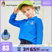 Childrens clothing boy PoloT shirt spring and autumn small childrens striped T-shirt childrens long sleeve childrens coat tide