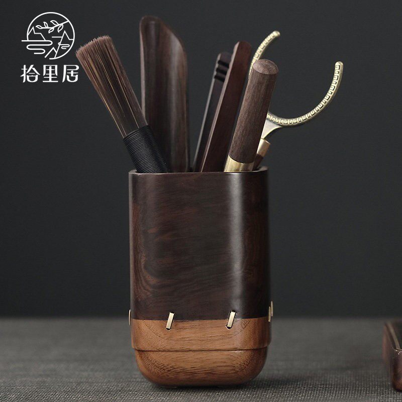ten livable Black Honolulu Tea Road Six Gentleman Kung Fu Tea Spoon Tea Spoon Tea Needle Tea Clip Brush Korn Tea Accessories