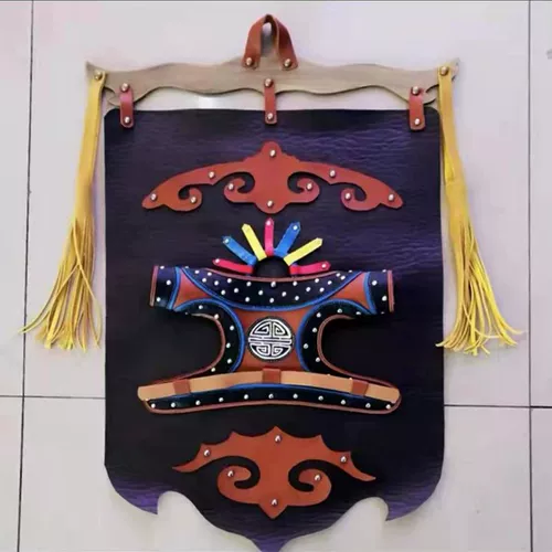 Монгольский элемент Новая кожаная живопись национальная характерная мастерская крытая настенная картина Монгольская сумка отель отель