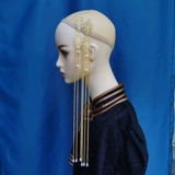 Металлический этнический аксессуар для волос для невесты с кисточками