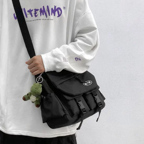 Классическая универсальная японская сумка через плечо для отдыха для школьников, сумка на одно плечо, подходит для студента