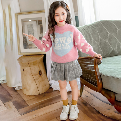 【宝妈必买】水貂绒儿童保暖针织衫