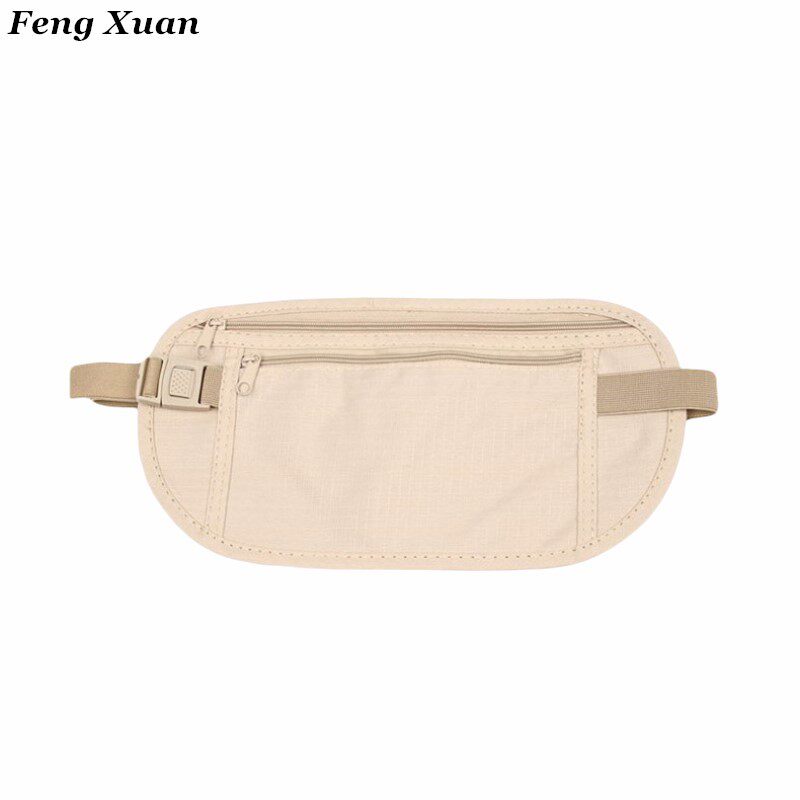 Travel abroad close-fitting burglar pockets ultra-thin invisible portable Stolen Money Bag Tourist Sports Belt men and women