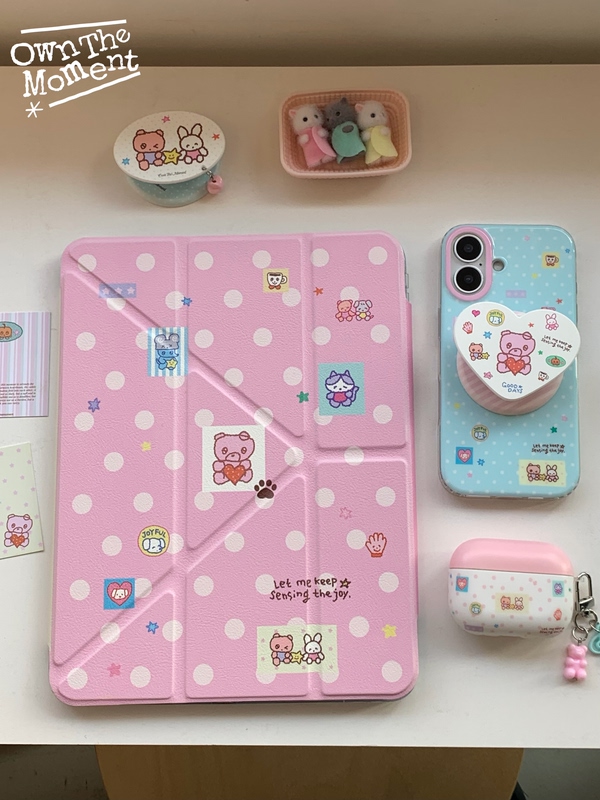【Little Bear Party】Original Nio Artist Collaboration Tablet Case Protective Cover iPad Protective Case Ins 【Little Bear Party】Original Nio Artist Collaboration Tablet Case Protective Cover iPad Protective Case Ins