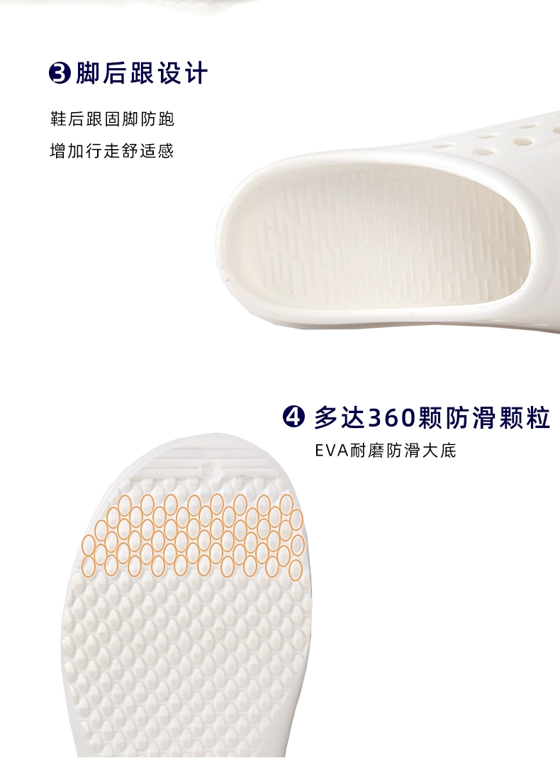 Du Milan surgical shoes women's operating room slippers doctor nurse clean room work shoes hole shoes laboratory shoes