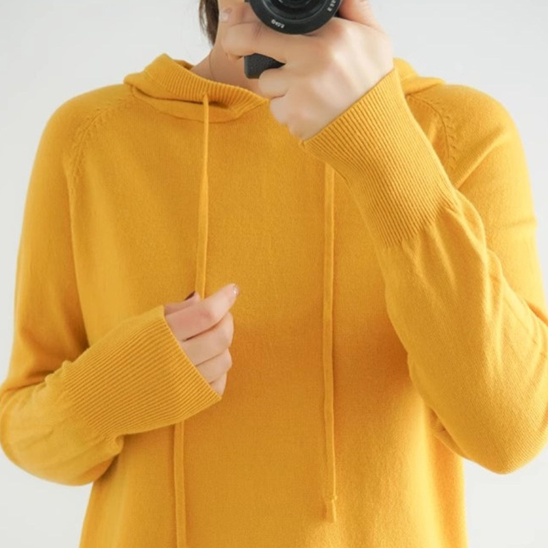 Hooded Sweatshirt for Women, Spring and Autumn Thin Style, New Student Style, Winter Loose Korean Version Sweater ins Fairy Hooded Knitwear Trendy