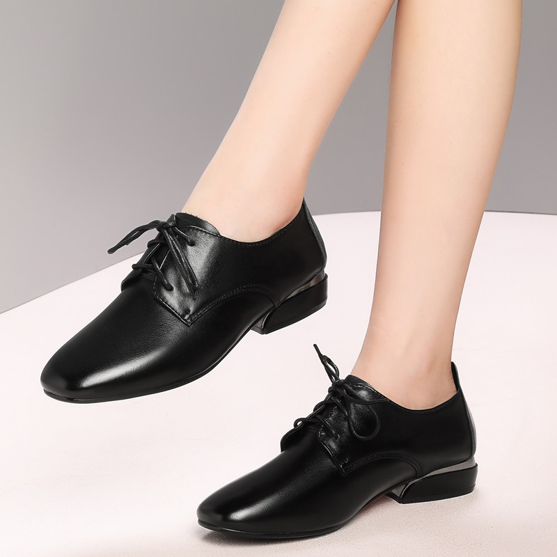 2023 Spring and Autumn New Soft Leather Lily Little Small Soft Soft Soft Mom Single Shoes