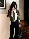 Spring Casual Versatile Tops for Petite Women, Unique and Beautiful, Super Stylish Korean-Style Green Lamb Wool Short Jacket for Women