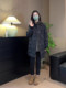 Black Mid-Length High-Neck down Jacket for Women, 2026 Spring New Style, Petite, Fashionable, Lightweight Cotton Coat