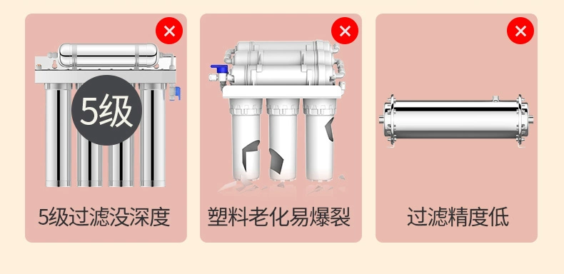 Máy lọc nước Falini gia đình uống trực tiếp tại nhà bếp vòi lọc siêu lọc inox 7 cấp lọc may kangen