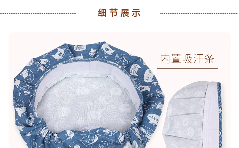 Mũ bếp phong cách Hàn Quốc, mũ làm việc nữ phòng mổ, mũ khoa nha, mũ đầu bếp nấu ăn, mũ y tá, mũ phẫu thuật cotton nguyên chất mũ vải y tế