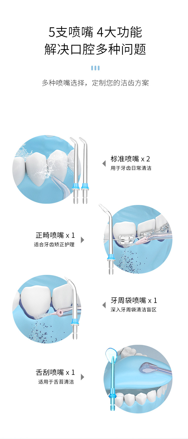 华为HiLink 惠齿 智能冲牙器 15档清洁模式 图9