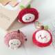 Cartoon Changan Lychee and Bayberry Plush Keychain Creative Realistic Fruit Keychain Doll Bag Pendant