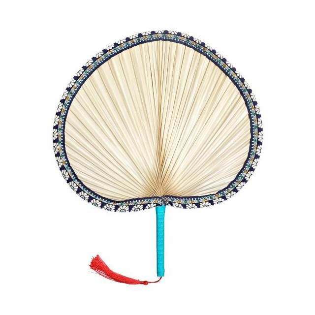 Old-Fashioned Palm Leaf Fan, Summer Household Handmade Waist Fan, Chinese Ancient Style Large Banana Leaf Fan, Durable Sunflower Fan for Children