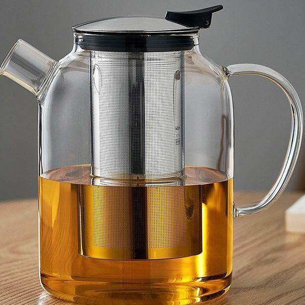 Hammered Pattern Cold Water Jug Large Capacity Glass Water Bottle Set for Home Use, Explosion-Proof Juice Jug, Cold Water Jug, Teapot