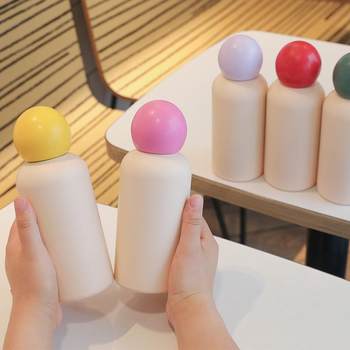 Portable Outdoor Stainless Steel Thermos Cup, Kidsren's Sports Water Cup, Female High-Looking Red-Nosed Travel Cup, Gift Cup