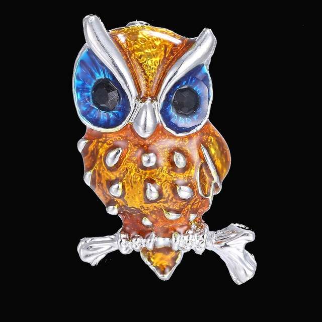 Fashionable and Compact Owl-Style Alloy Brooch, Hot-Selling on Aliexpress, Supplied by Manufacturers, Retail Vintage Badge