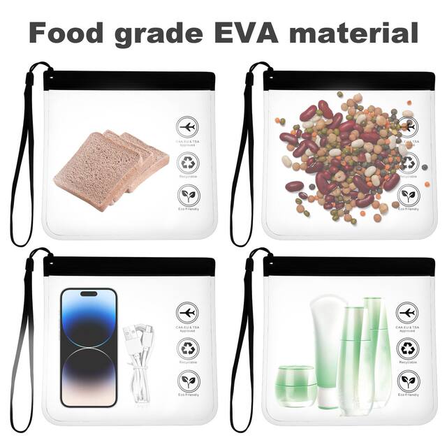 Eva Lanyard Transparent Travel Sealed Waterproof Toiletry Bag Travel Bag Cleaning Storage Bag Logo