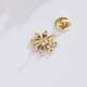 New Stylish and Fresh Cute Floral Zircon Small Lapel Pin, Korean and Japanese Style Chanel-Inspired Versatile Safety Pin