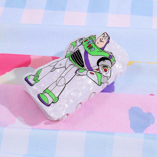 Cross-Border Popular Cartoon Character Buzz Lightyear Acrylic Hair Accessories Hair Claws Hair Clips