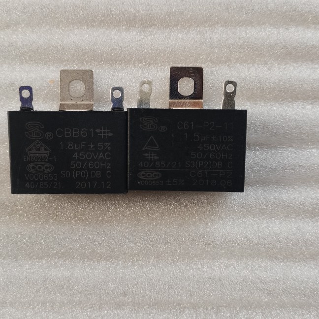 Original Emmet electric fan universal startup capacitor 1 5 uf 1 8uf default hair 1 8uf