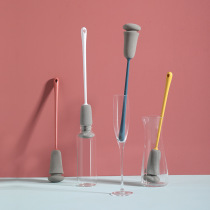 Cup brush long handle telescopic no dead corner milk bottle brush insulation sponge small brush bottle brush cleaning Cup artifact