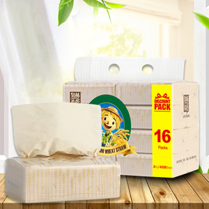 泉林本色纸巾家庭装可用纸巾270张16包