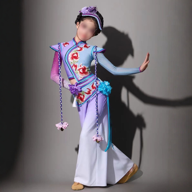 New Qiang Ethnic Erma Performance Costumes, Ethnic Dance Performance Costumes, Qiang Bell Sound Dance Costumes, Art Exam Solo Dance Performance Costumes