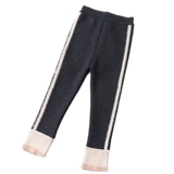 Флисовые бархатные демисезонные леггинсы, детские удерживающие тепло штаны, детская одежда, увеличенная толщина, высокая талия