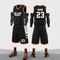 Basketball clothing custom suit Mens summer jersey Youth basketball vest mens tide quick-drying blue ball clothes mens printing