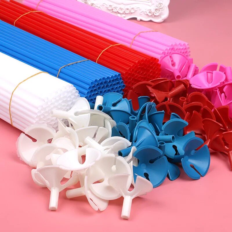 Balloon support rod extended balloon stick balloon flower basket support wedding decoration accessories strawberry bouquet cherry bouquet
