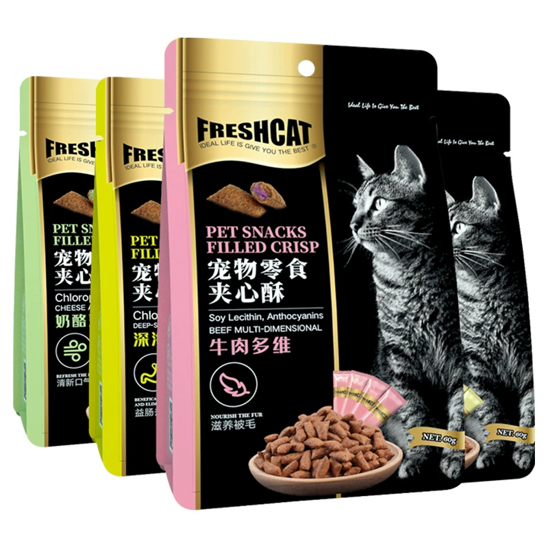 [Guandi Pet] mèo tươi snack bánh mì sandwich 60g bánh quy catnip dinh dưỡng vỗ béo - Đồ ăn nhẹ cho mèo