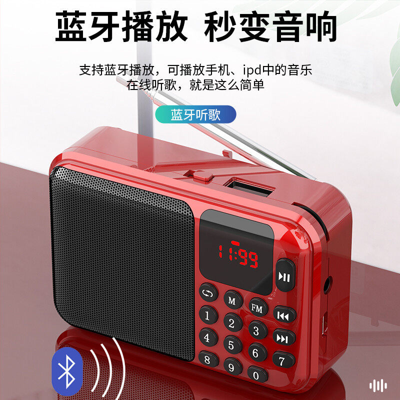 Sony Ericsson C28 Radio for the Elderly, Card-Insertable, Bluetooth, Small Speaker, Portable Mp3 Opera Player Speaker