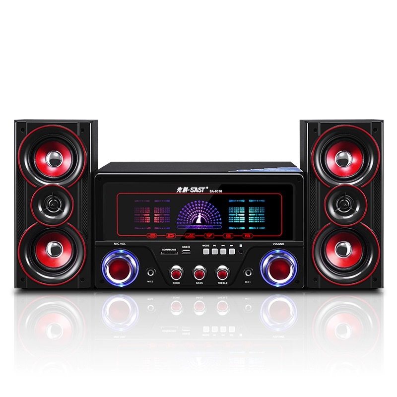 Xianke Home Computer Audio Home Tv Bluetooth Wooden Speaker 2.1 Desktop Theater Fi Subwoofer