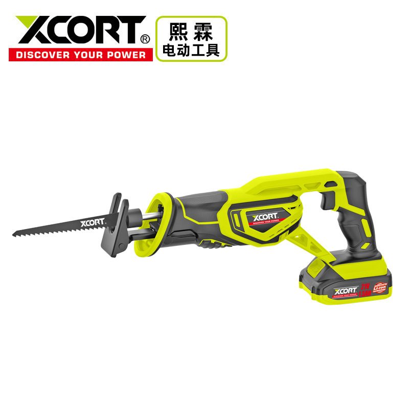xcort Hein Electric Reciprocating Saw Woodworking Rechargeable Hand Small Logging Electric Saw 21v Lithium Electric Horse Knife Saw